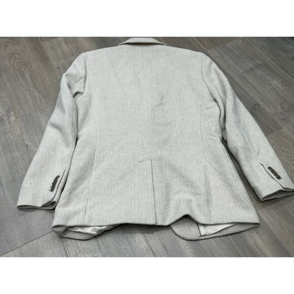 Banana Republic Mens Tailored Fit Herringbone Blazer Single Breasted Khaki 40S - Picture 2 of 10